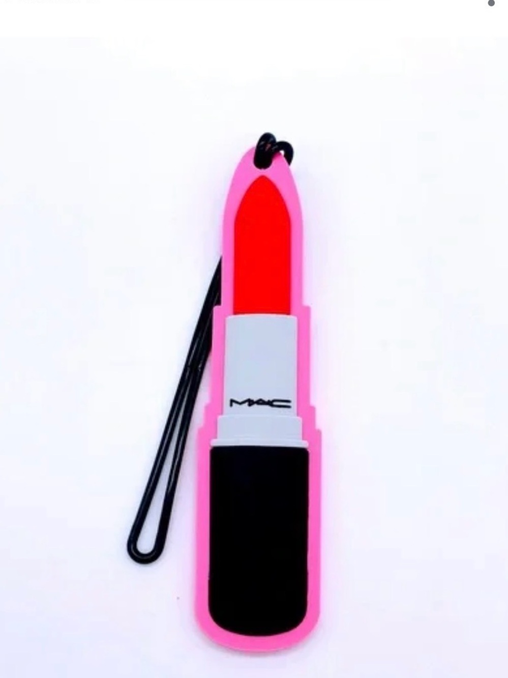 MAC Cosmetics Pink Lipstick-Shaped Luggage Tag